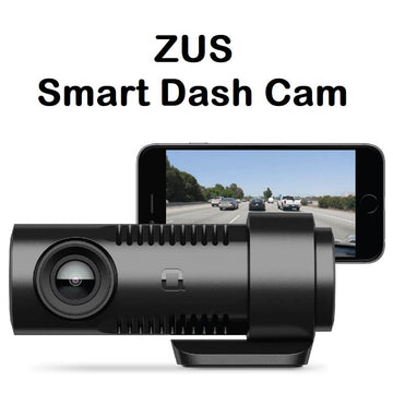 nonda ZUS Smart Dash Cam with ZUS App 1080P HD Video 140° Wide Angle G-Sensor Enhanced Night Vision Loop Recording Auto Incident Detection - Imported from UK